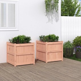 vidaXL Jardiniere de grădină, 2 buc., lemn masiv douglas
