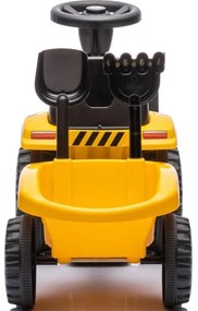 Tractor fără pedale pentru copii CAT galben/negru