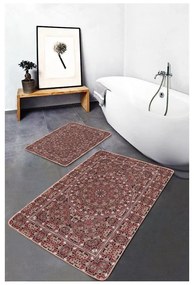 Covorașe de baie maro 2 buc. din catifea 60x100 cm – Mila Home