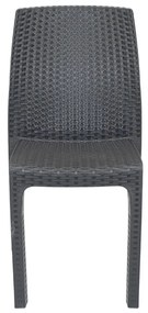 Scaun de grădină din plastic Vanda, grafit