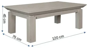 Masa Cafea Casablanca Loft, 120 x 75 x 45 Cm