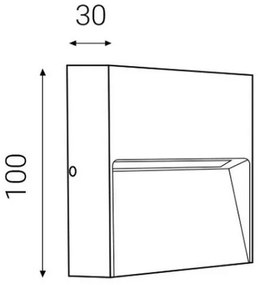 Aplică LED de exterior LED2 STEP ON LED/3W/230V antracit IP54