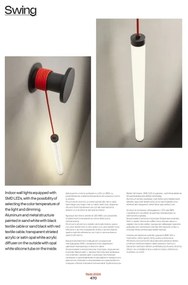 Redo 01-3304 - Aplică LED de perete reglabilă SWING, 16W, 230V, 3000/4000K, CRI 90, neagră