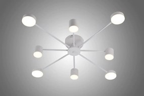Lustra LED Cu Telecomanda, Elit's Esn R9029-8, 96W, Alb