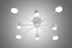 Lustra LED Cu Telecomanda, Elit's Esn R9029-8, 96W, Alb