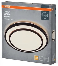 Osram - Plafonieră LED ORBIS BERLIN, 36W, 230V, Ø 49,2 cm, negru