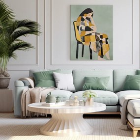 Tablou cu detalii pictate manual 70x100 cm Penelope – Styler