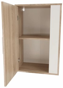 Mobilier de perete de living, alb arinsonoma, ASOLE NEW