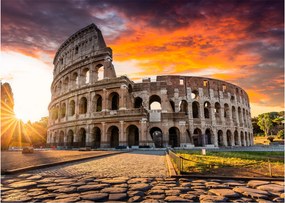 Tablou pe sticlă - Coloseum din Roma (70x50 cm)