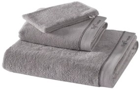 Set prosop, prosop de corp și mănușă de baie AURA, 3 buc Gri / Grey Set (prosop 50x100 cm, prosop de corp 92x150 cm, mănușă de baie 16x22 cm)