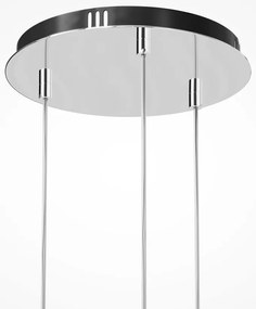 Lustra LED suspendata design modern decorativ Drop 3L crom