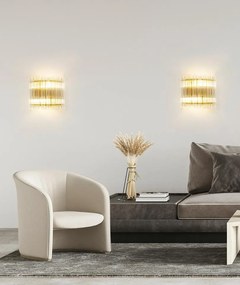 Aplica de perete design decorativ PALAS auriu