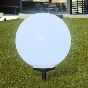 vidaXL Lampă solară pentru grădină sferică lumină led 50 cm cu suport ascuţit