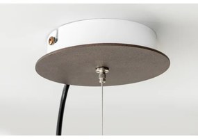 Lustră pe cablu SIRU TERRA 1xE27/60W/230V negru/transparent sticlă venețiană