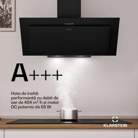 Klarstein Hota înclinată Athena | mod de evacuare a aerului și recirculare | 404 m³/h | 56 W | 90 cm