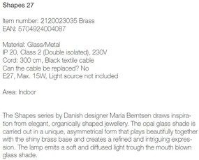 Pendul modern cu abajur asimetric din sticla suflata, Shapes 27