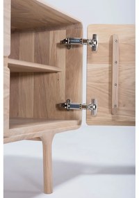 Comodă TV din lemn masiv de stejar Gazzda Fawn Natural