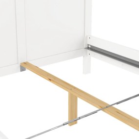 Pat matrimonial alb 140x200 cm Paris – Tvilum