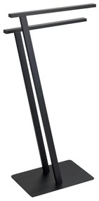 WENKO 24396100 - Suport pentru prosoape LIRIO, 20 x 40 cm, negru