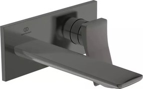Baterie lavoar incastrata Ideal Standard Atelier Conca 180 gri Magnetic Grey fara corp ingropat