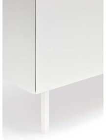 Comodă albă înaltă cu aspect de lemn de stejar 95x120 cm Arista – Teulat