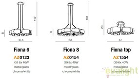 Lustra suspendata design modern Fiona 8