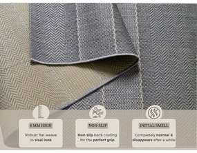 Covor adecvat interior/exterior Hanse Home Sunshine, 80x200 cm, gri