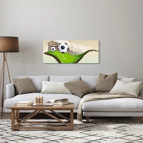 Tablou - Teren de fotbal (120x50 cm)