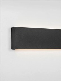 Aplica exterior neagra liniara 120cm IP65 LED METRIC