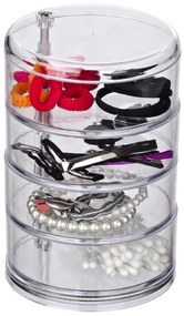 Organizator cu 4 compartimente pentru cosmetice Wenko Transparent