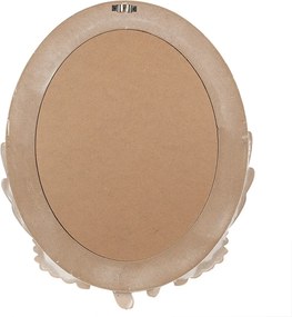 Oglinda de perete, alba, cu porumbei decorativi, 50x5x60 cm, Wings