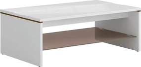 Masuta cafea AZTECA TRIO, alb, PAL, 110x65x40 cm