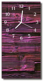 Ceas de perete din sticla vertical Bucătărie violet placări