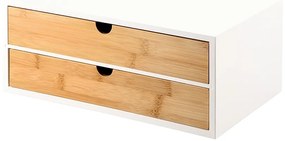 Kesper 58955 Organizator cu 2 compartimentebambus, 33 x 21 x 13,5 cm