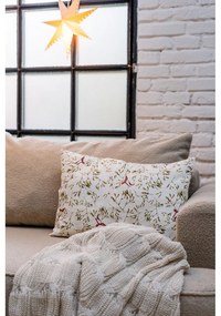 Pătură albă/bej tricotată 130x170 cm Chunky Marl Knit – Catherine Lansfield