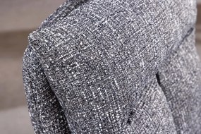 Set de 2 scaune pivotante picioare din lemn Big George gri texturat