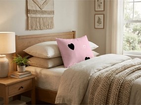 Fata de perna din polibumbac CORAZON POLY 50x70 cm, roz