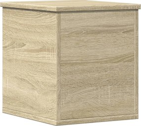 vidaXL Cutie de depozitare, stejar sonoma, 30x35x35 cm, lemn prelucrat