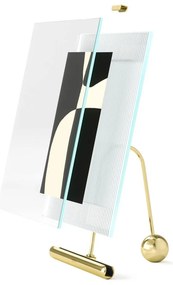 Ramă foto aurie cu picior de susținere din sticlă 16x20 cm Flute – Umbra