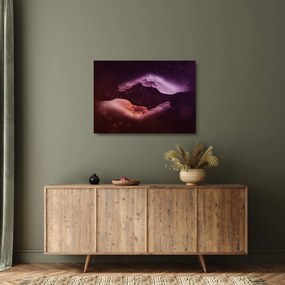 Tablou pe sticlă cu mâini (70x50 cm)