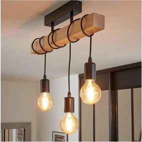 Eglo 43511 - Plafonier LED TOWNSHEND, 3x E27, 60W, 230V