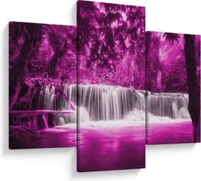 Tablou - Cascadă, violet (90x60 cm)