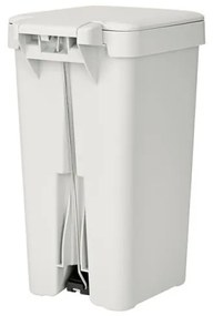 Coș cu pedală Brabantia StepUp 1008476, 10 L, Materiale ecologice, Deschidere mare, Gri deschis