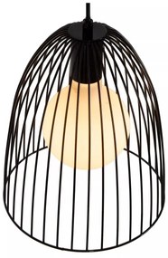 Lustră pe cablu Lucide 74417/01/30 MACARONS 1xE27/40W/230V d. 24,5 cm negru