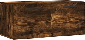 vidaXL Dulap de perete, stejar fumuriu, 80x36,5x35 cm, lemn compozit
