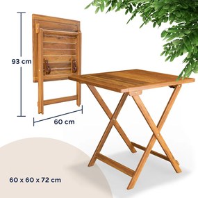 Mobilier de balcon VITEK, 1+2, maro natural Casaria