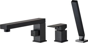 Baterie pe cada negru Rea Glen si set de dus inclus 3 piese