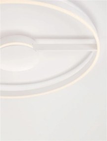 Lustra circulara aluminiu alb LED CCT SIENA 80cm