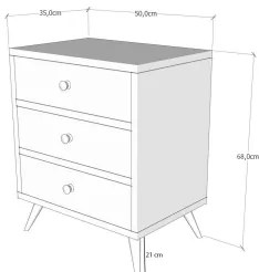 Scrin LIZA 68x50 alb/maro