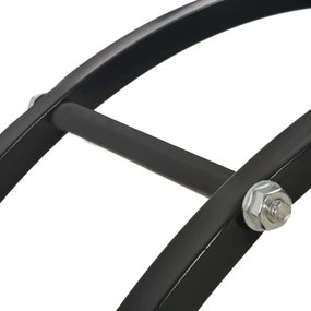 Rastel pentru lemne de foc, negru, 70x20x70 cm, otel 70 x 20 x 70 cm